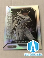 YOELQUI CESPEDES 2021 PANINI PRIZM (SILVER PRIZM) (EMERGENT) EM5